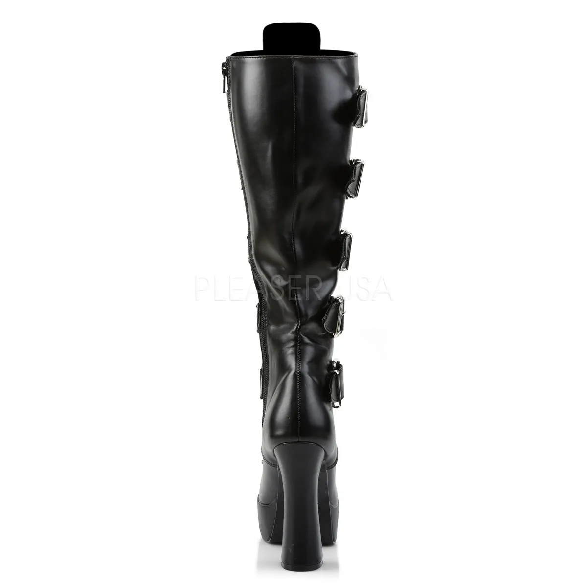 ELECTRA-2042  Black Faux Leather