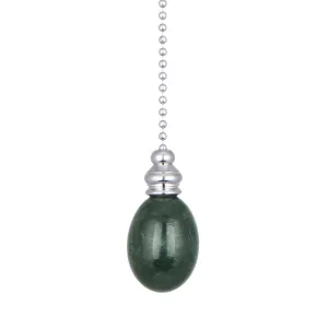 ElekTek Light Pull Chain Marble Egg Drop Chrome With 80cm Matching Chain