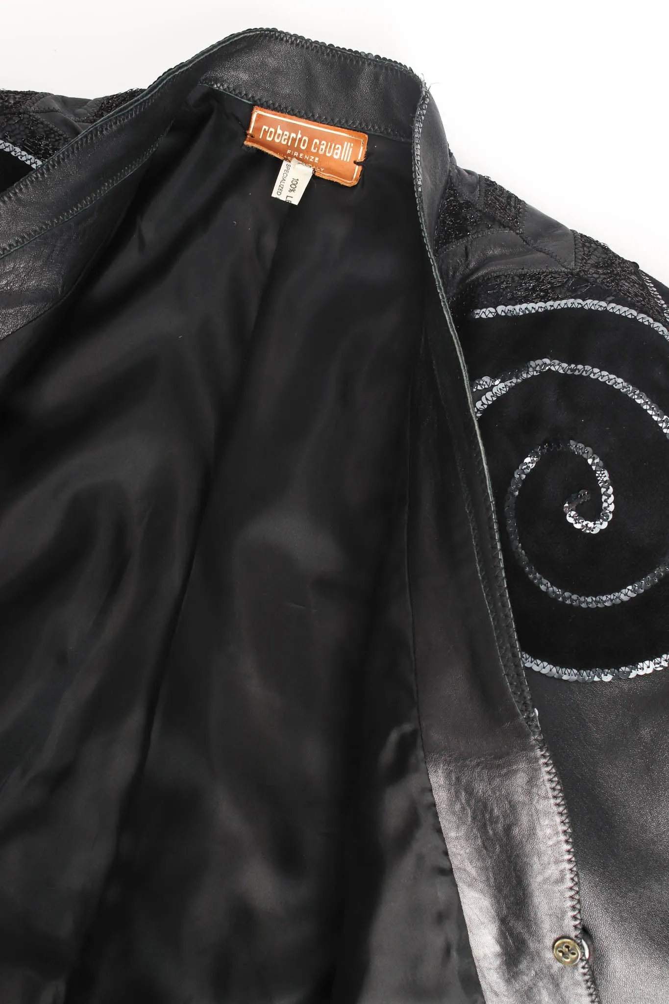 Embellished Suede Leather Jacket