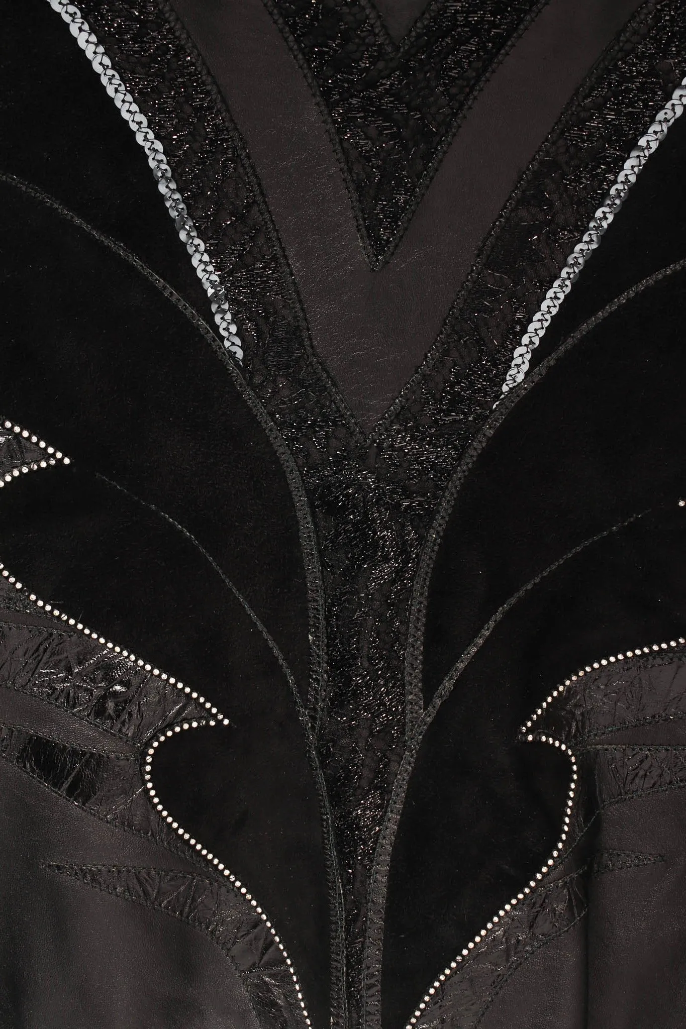 Embellished Suede Leather Jacket