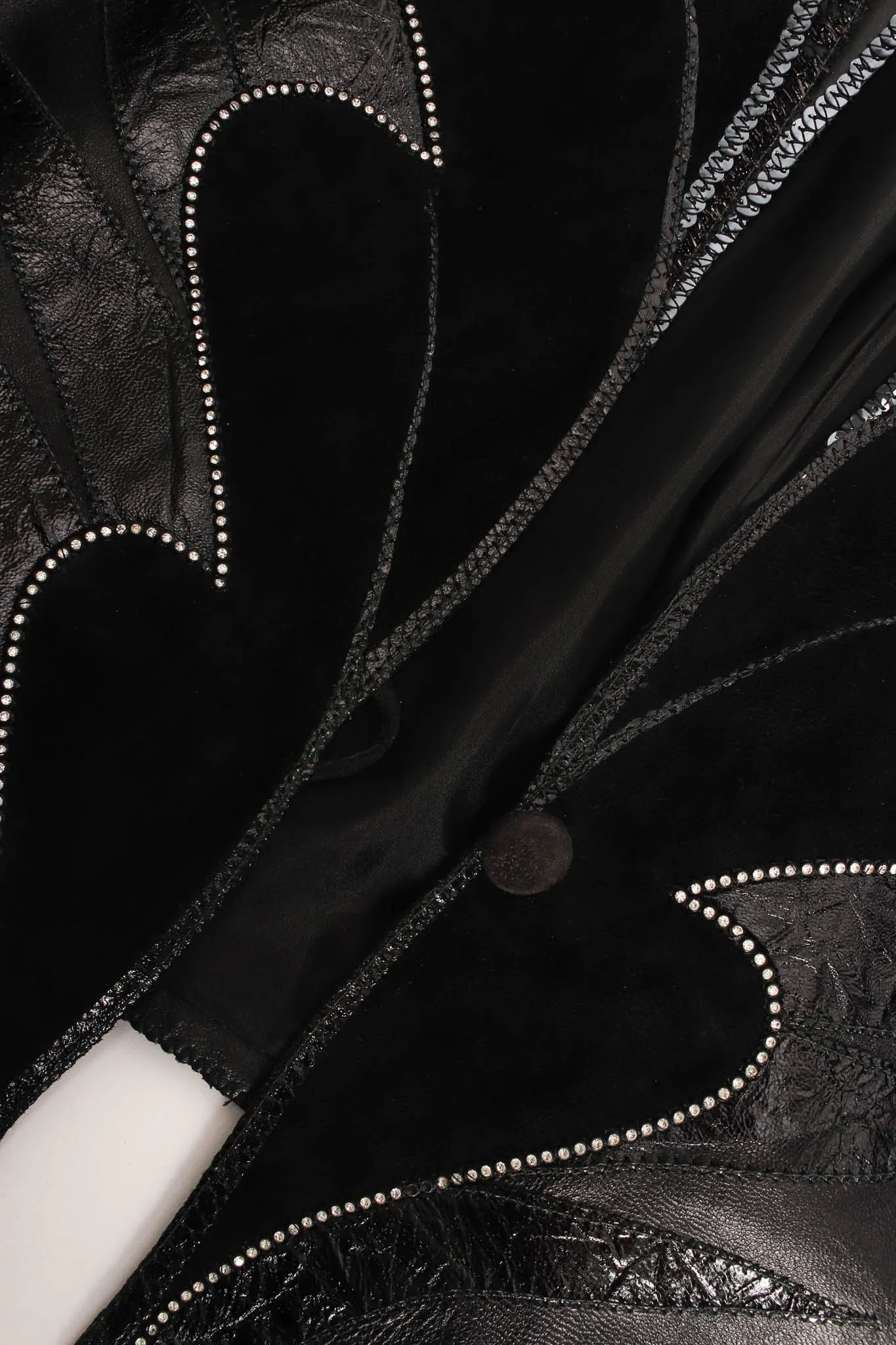 Embellished Suede Leather Jacket