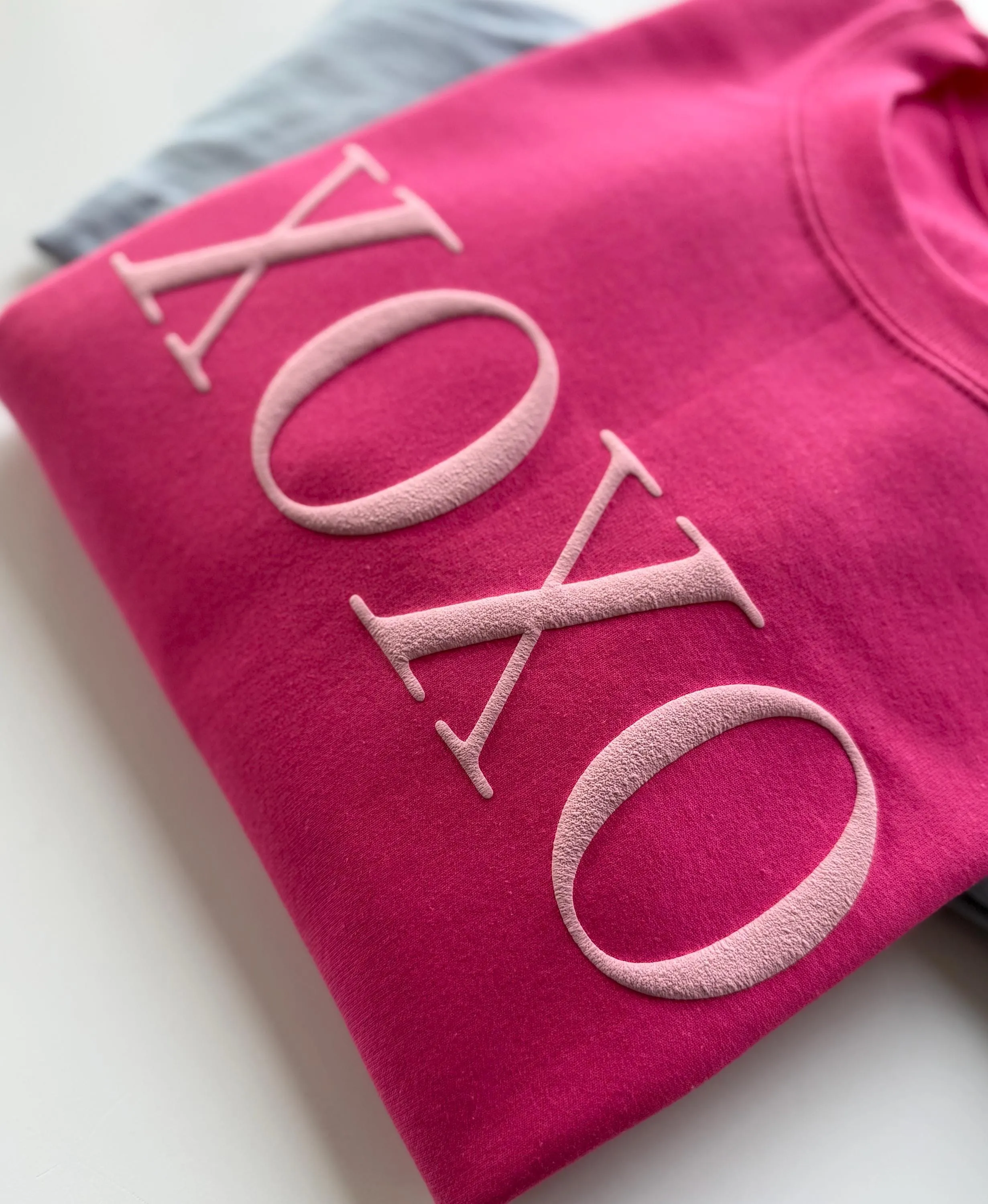 Embossed Puff XOXO Sweatshirt