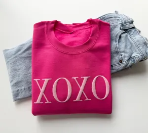 Embossed Puff XOXO Sweatshirt