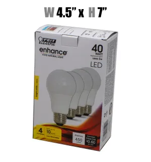 Enhance Bright White Light Bulbs 450 Lumens (40 Watt) - 4 Pk