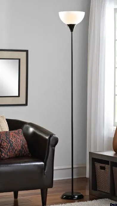 Extra Tall Stand Up Floor Lamp Garage Easy Carry For Office Living Room Bedroom
