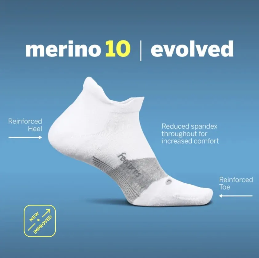Feetures | Merino 10 | Ultra Light | Quarter V2 | Hardloopsokken | Unisex
