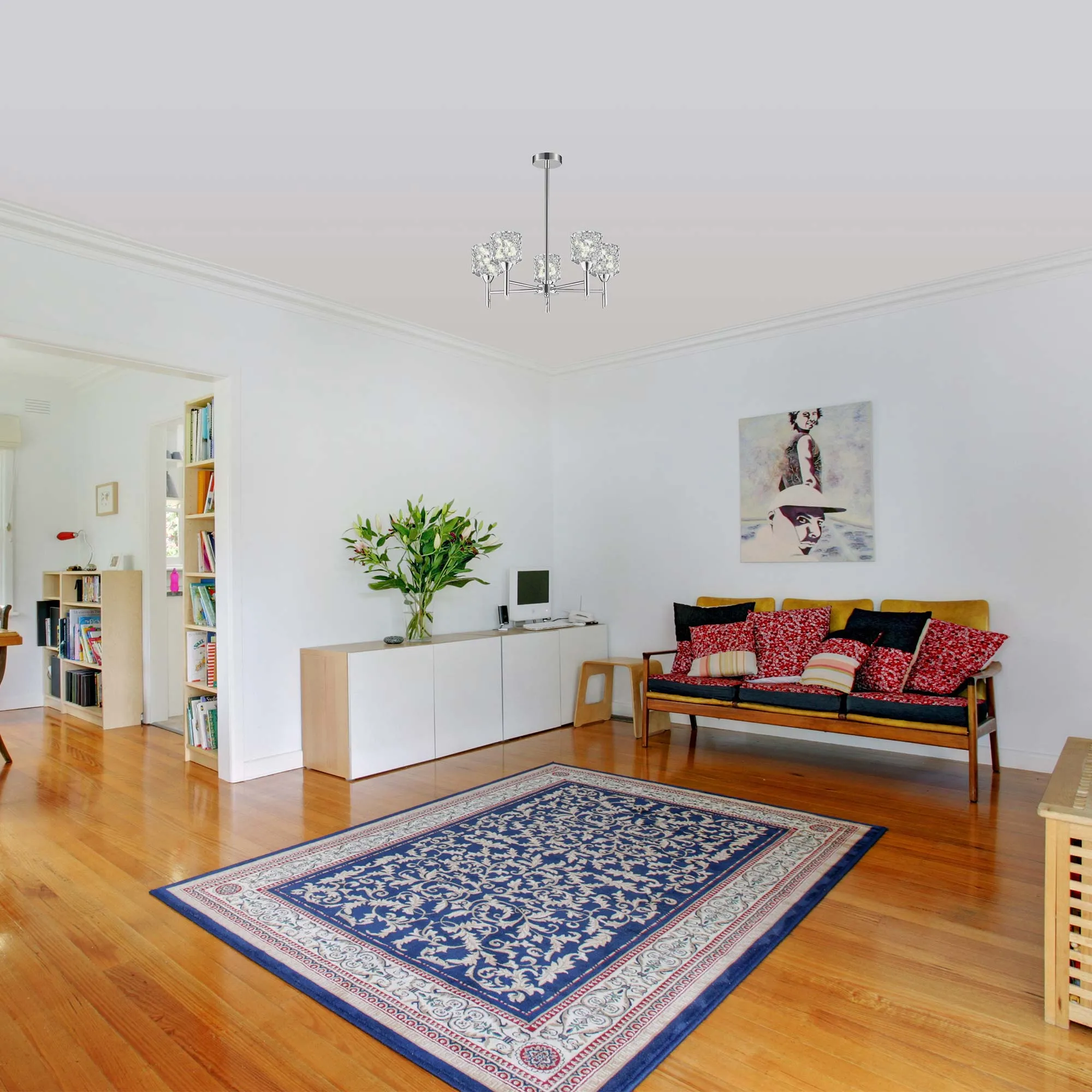 Finsbury 4, 5 and 8 Arm Pendant LED Light