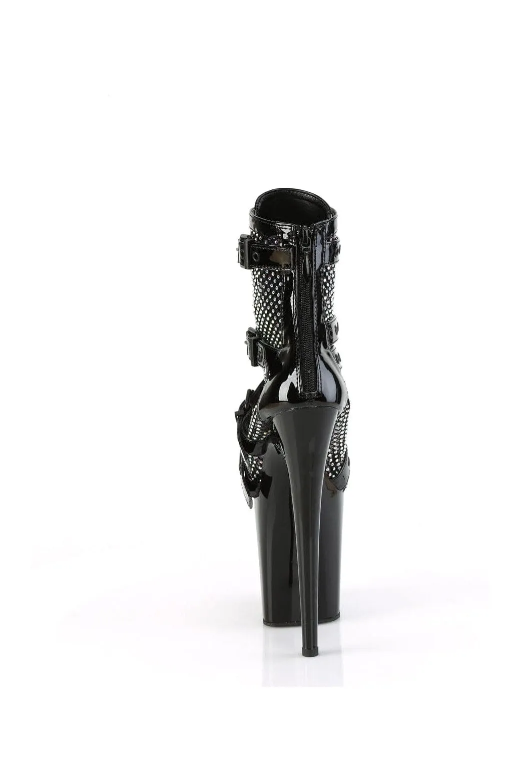 FLAMINGO-1013RM Black Patent Ankle Boot