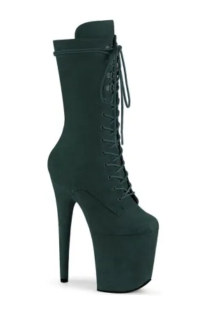 FLAMINGO-1050FS Exotic Boot | Green Faux Suede