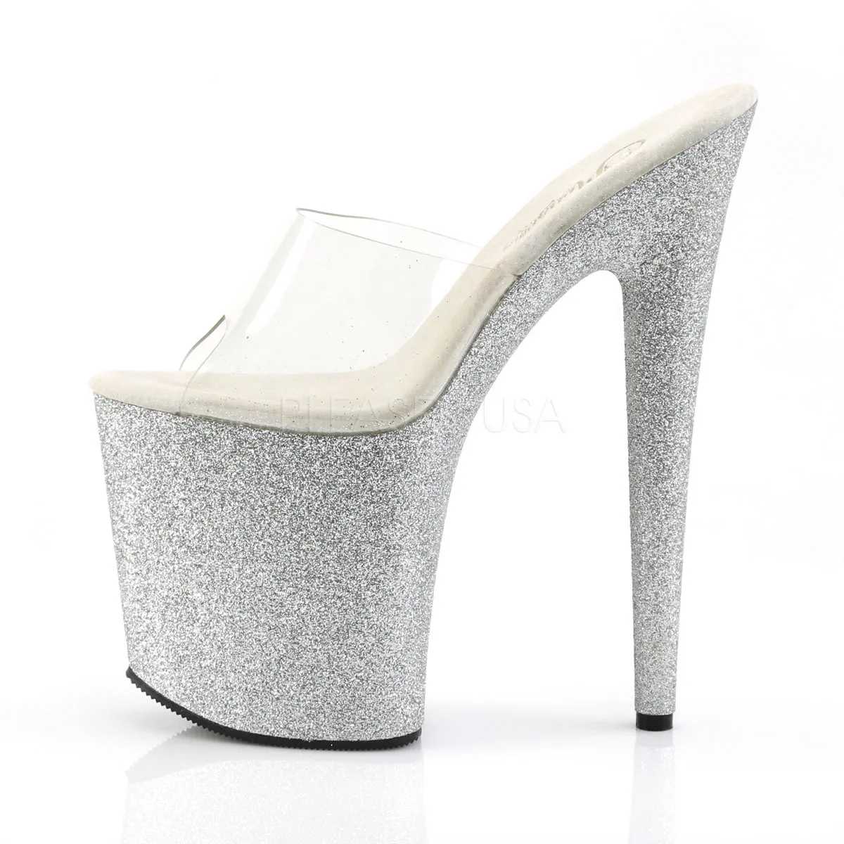 FLAMINGO-801SDG  Clear/Silver Glitter