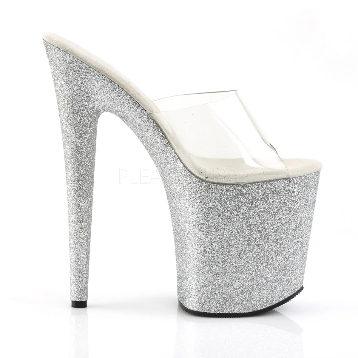 FLAMINGO-801SDG  Clear/Silver Glitter