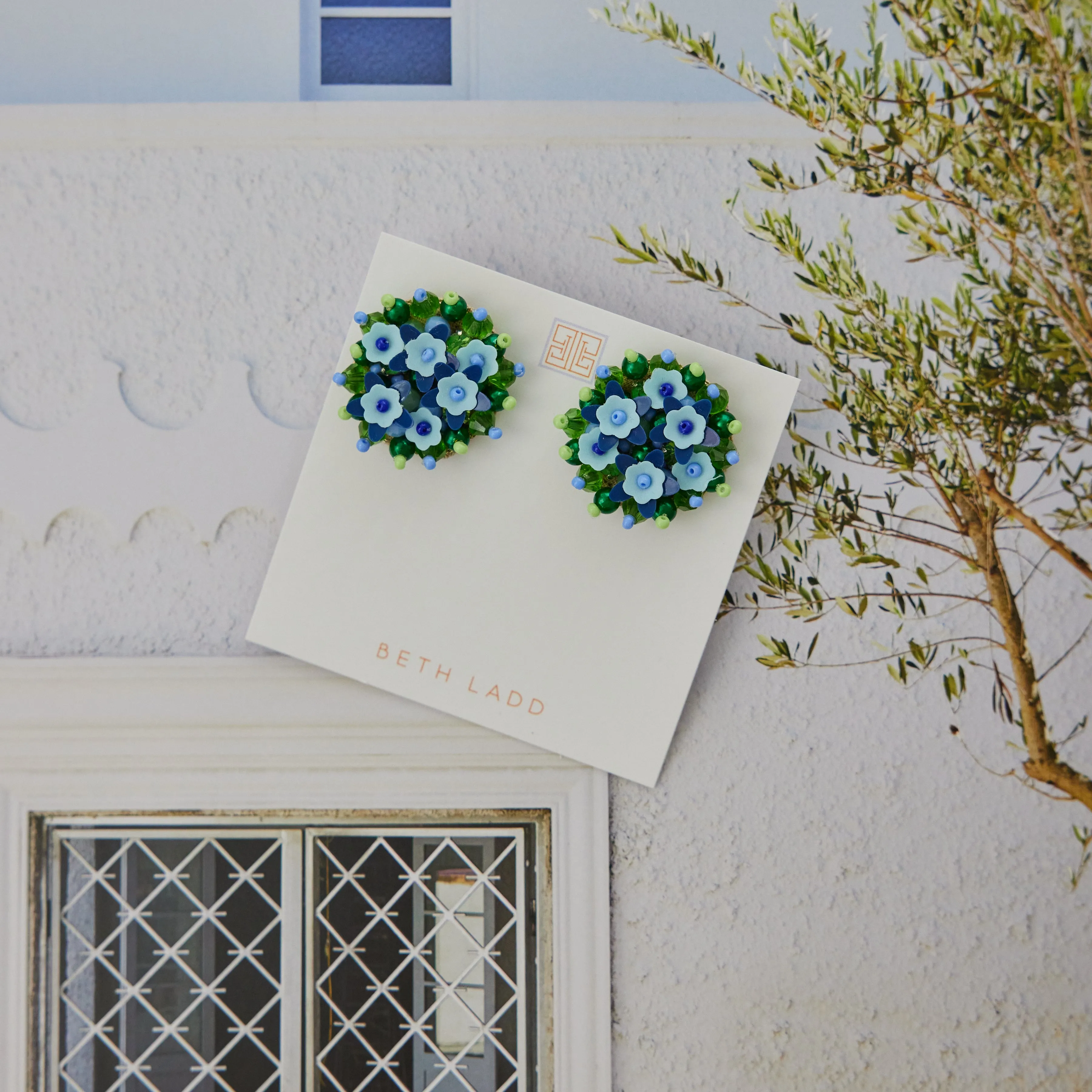 Flower Button Studs
