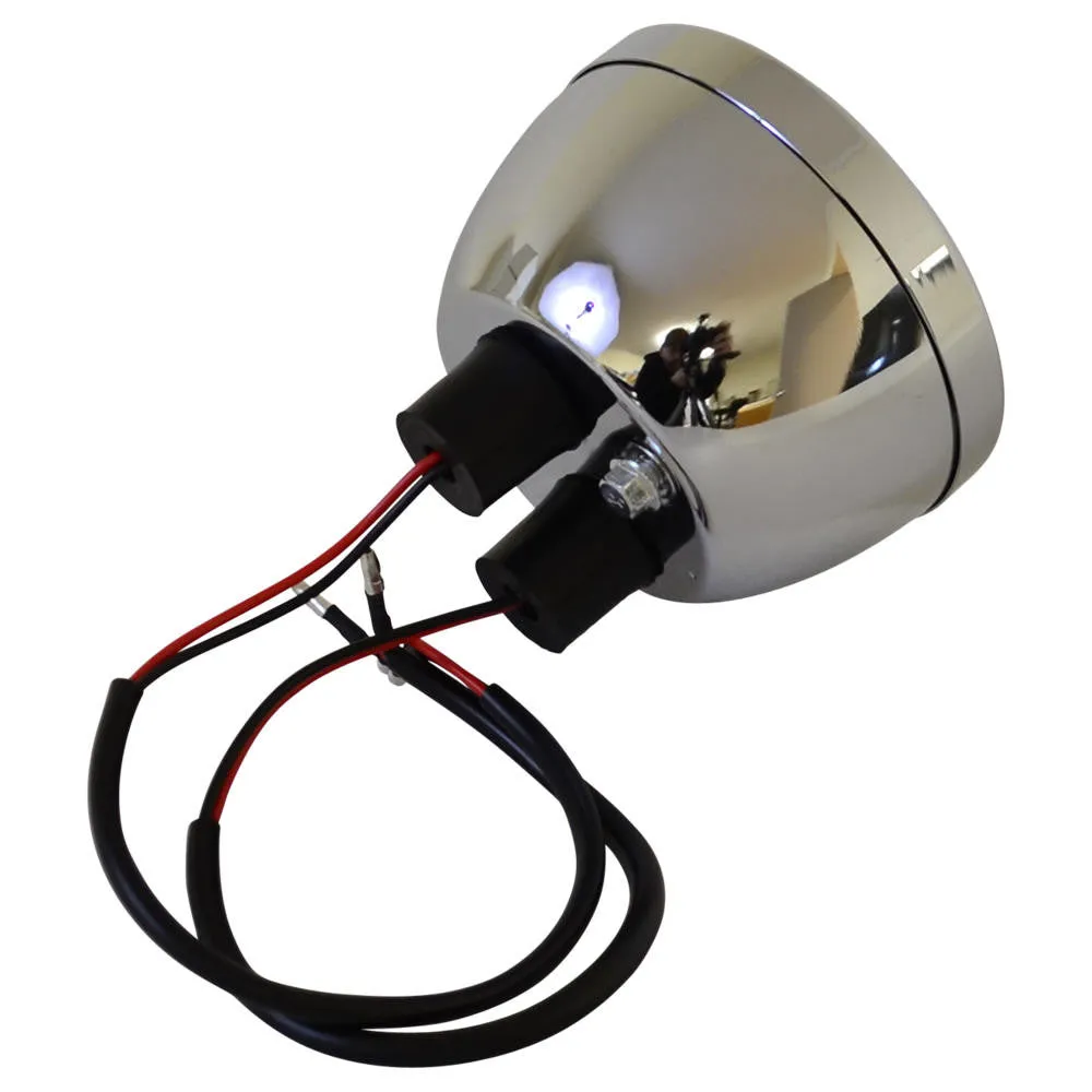 Ford Duo Lamp Model A Motorcycle Tail Light - Chrome
