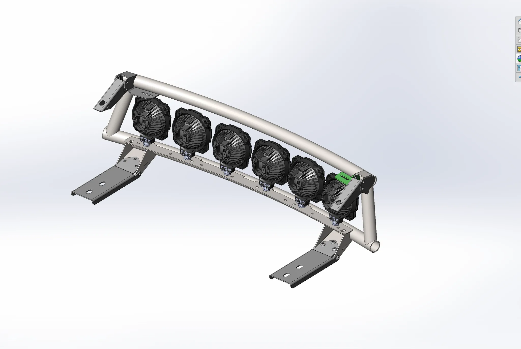 Gen 3 Ford Raptor Race truck front bumper light bar mount kit