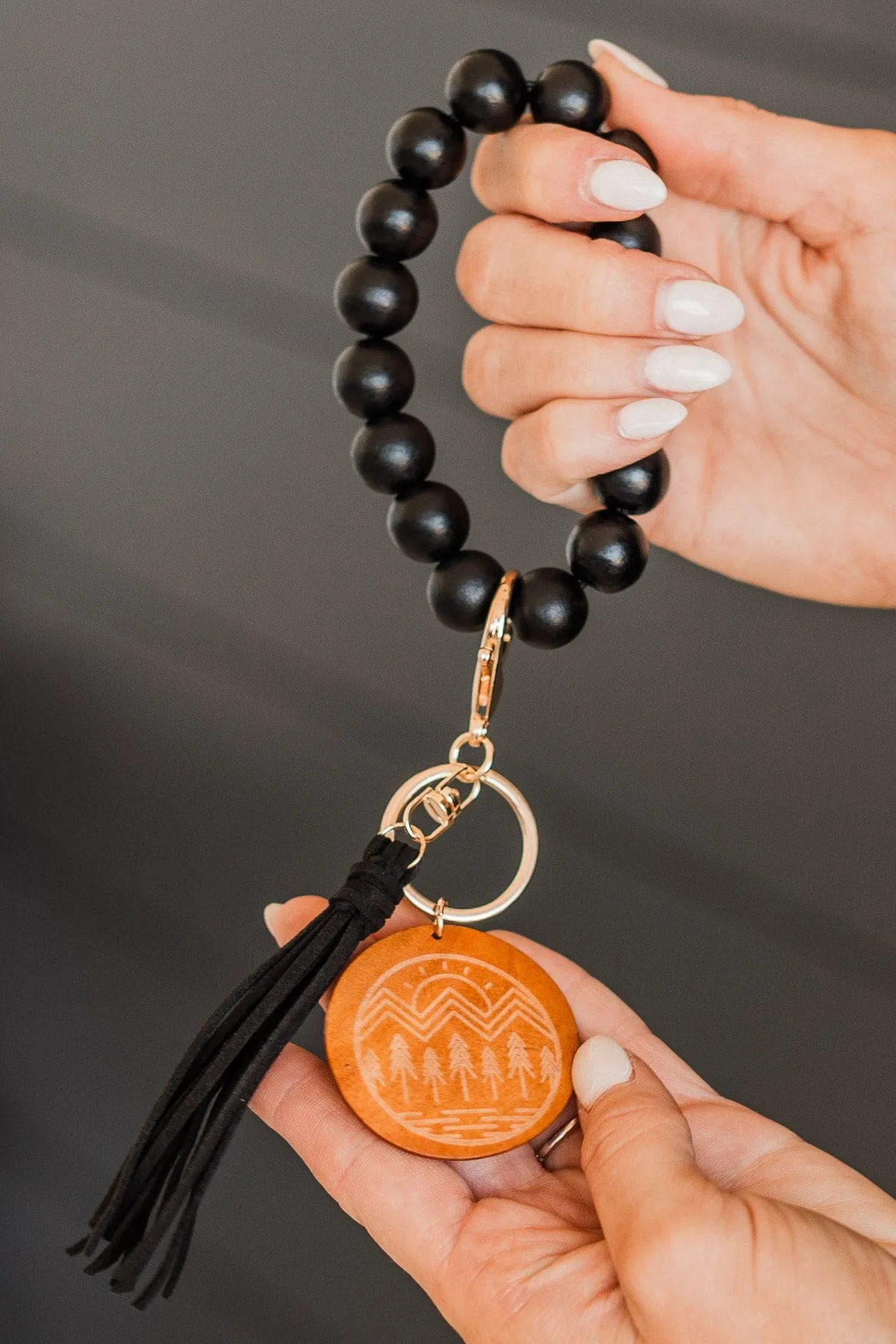 Go With The Flow Key Chain- Black