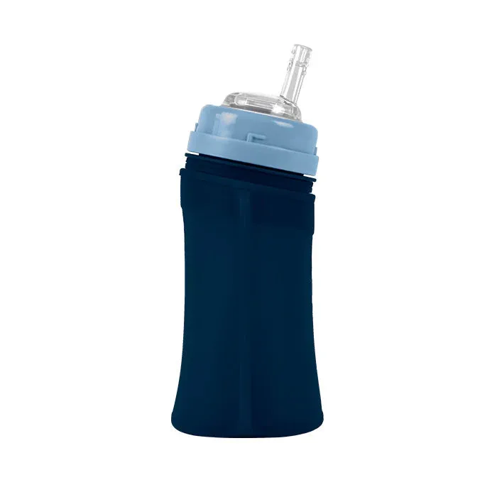 Green Sprouts Silicone and Sprout Ware® Sip & Straw Pocket (8 oz.) - Cobalt 6M 