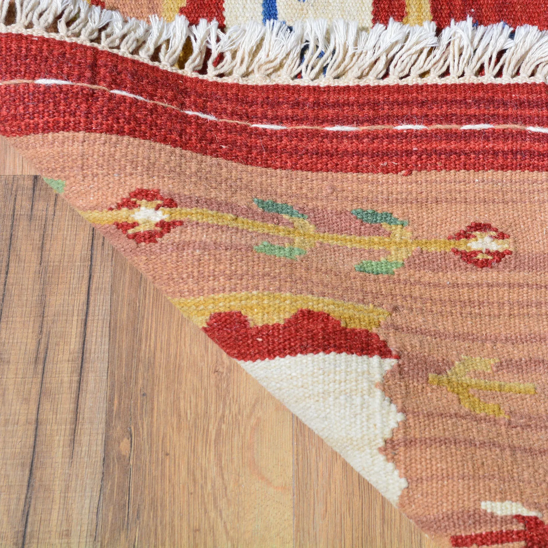 Hand-Woven Flatweave Kilim Handmade Southwestern Design Wool Rug (Size 2.1 X 3.1) Cwral-3339
