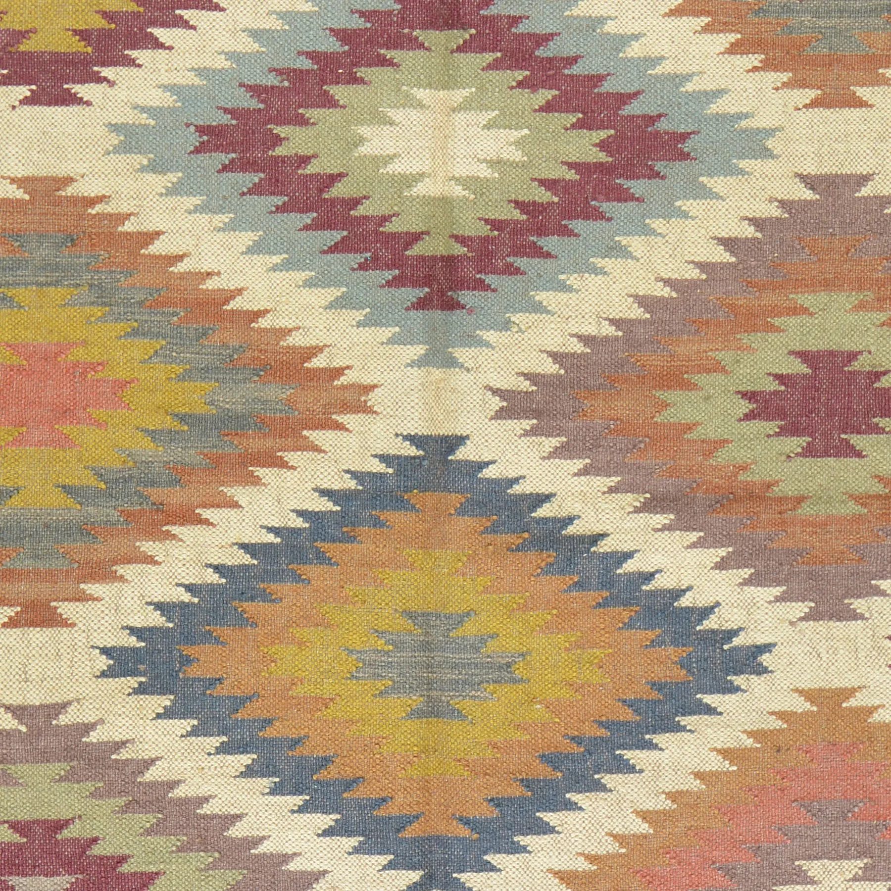 Hand-Woven Flatweave Reversible Kilim Jute/Wool Rug (Size 4.11 X 8.3) Cwral-7335