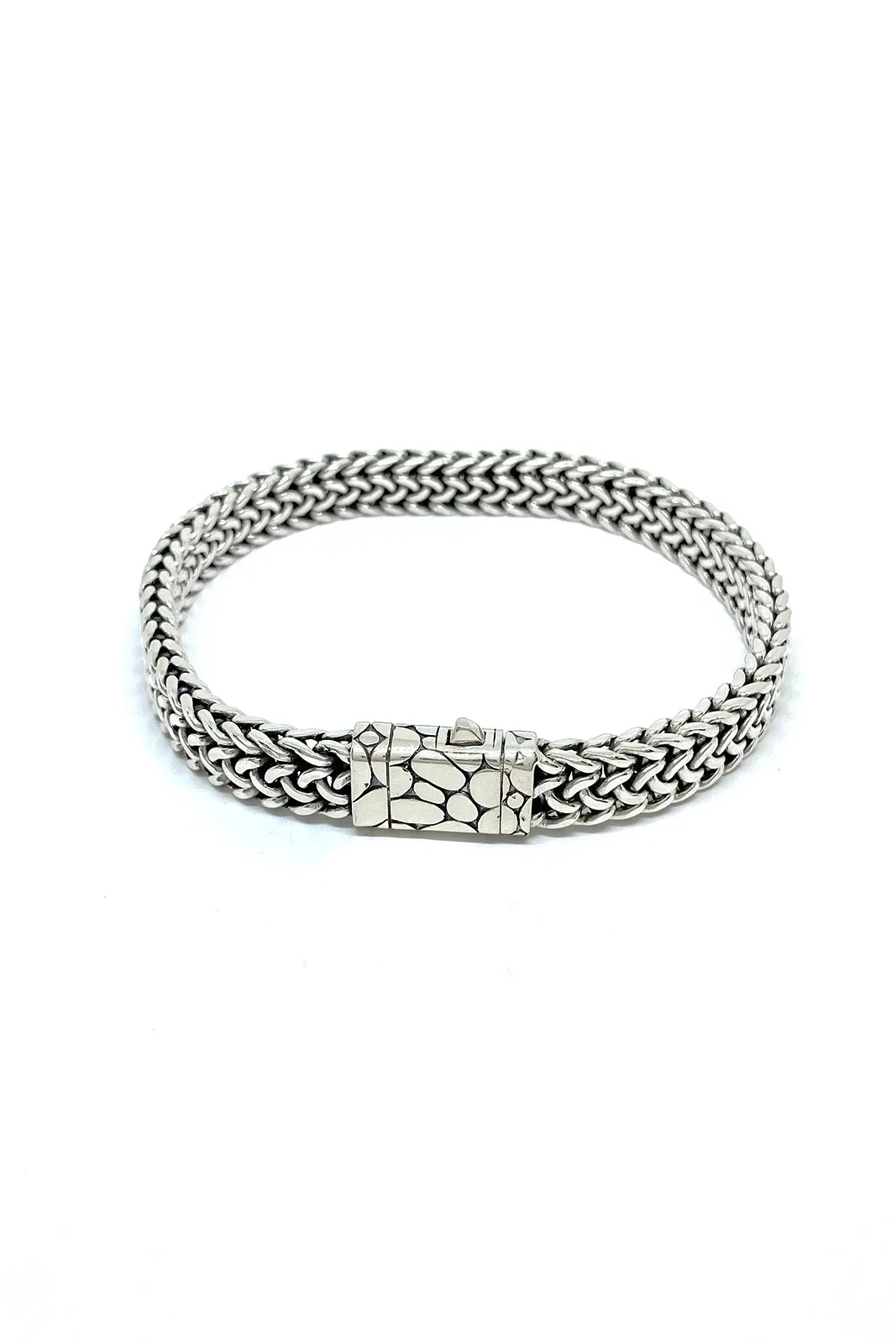 Handcrafted Sterling Silver Woven Bracelet
