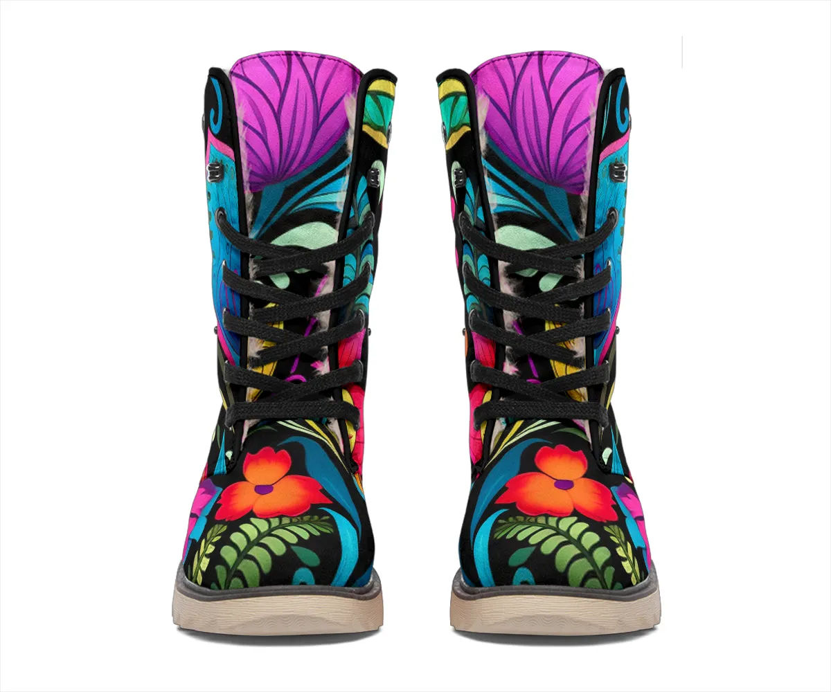 Happy Floral Polar Boots