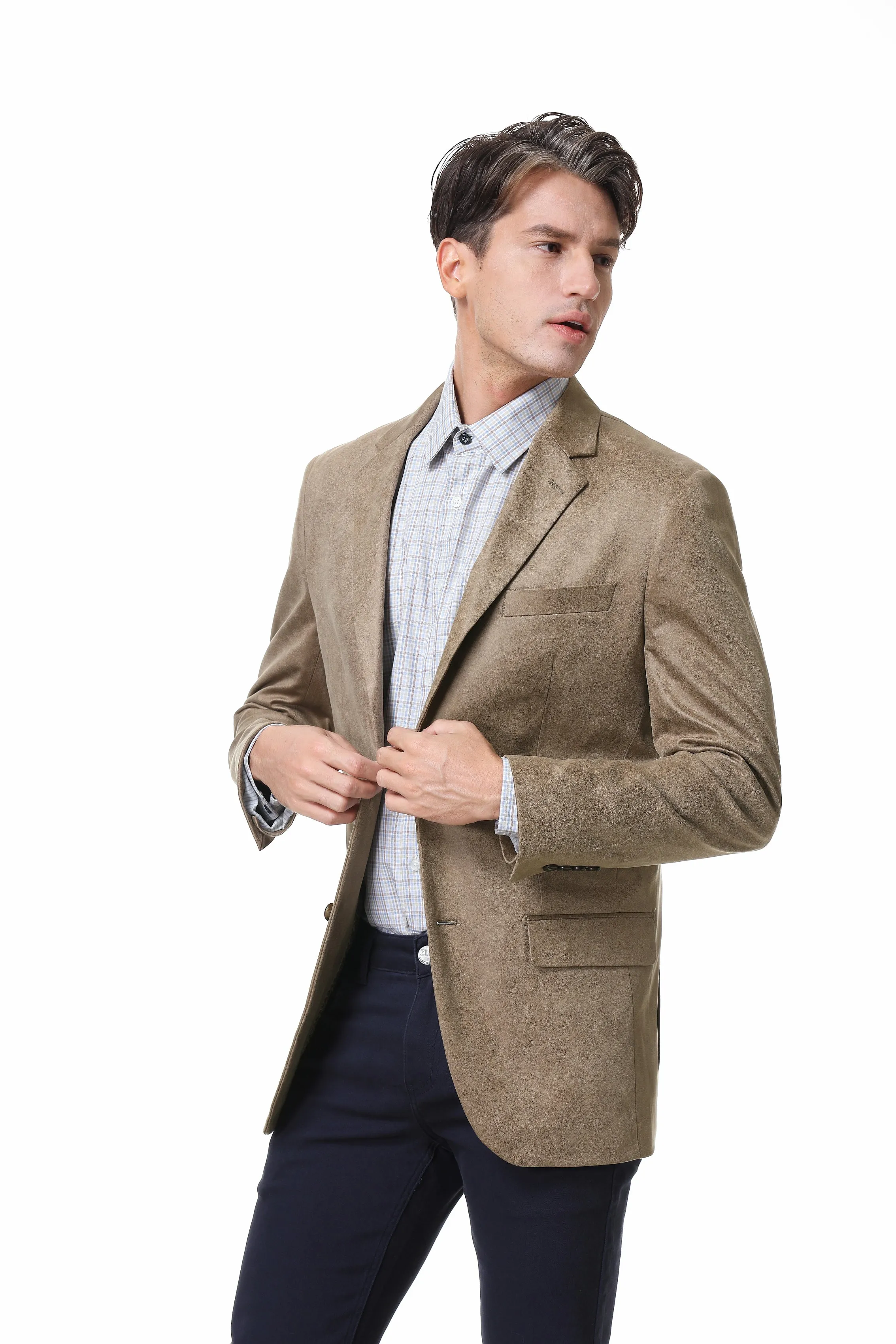Hechter Paris Faux Suede Tan Jacket