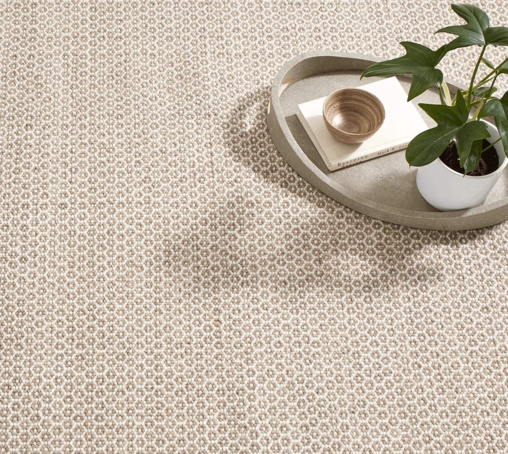 Honeycomb Woven Rug - Natural
