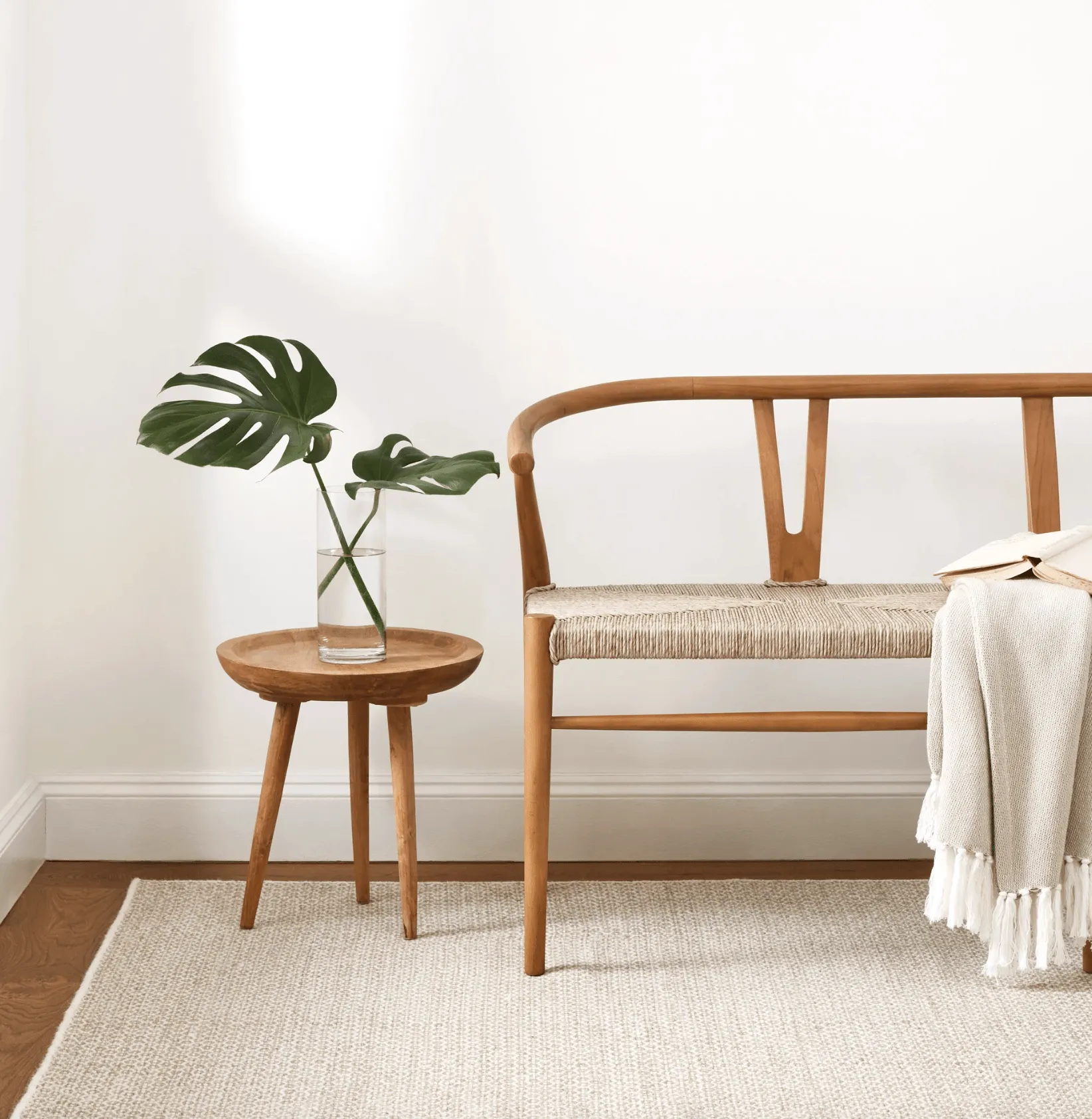 Honeycomb Woven Rug - Natural