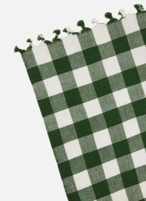 HTH Woven Napkin- Fall Gingham, Hunter