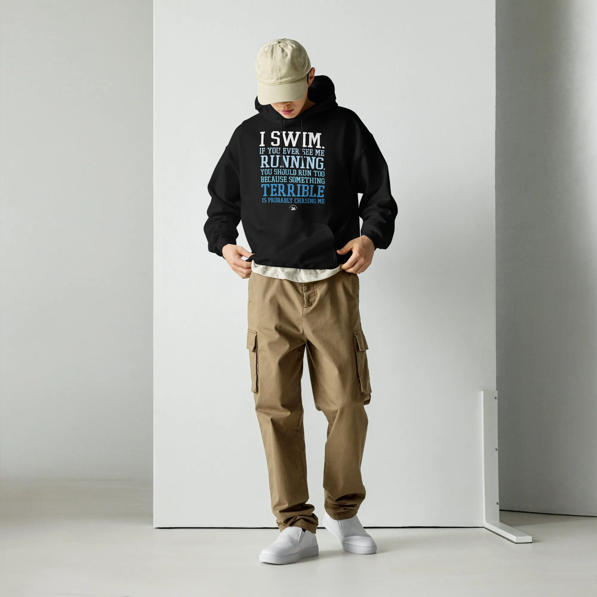 I Swim If You Ever See Me Running Swimmer Hoodie