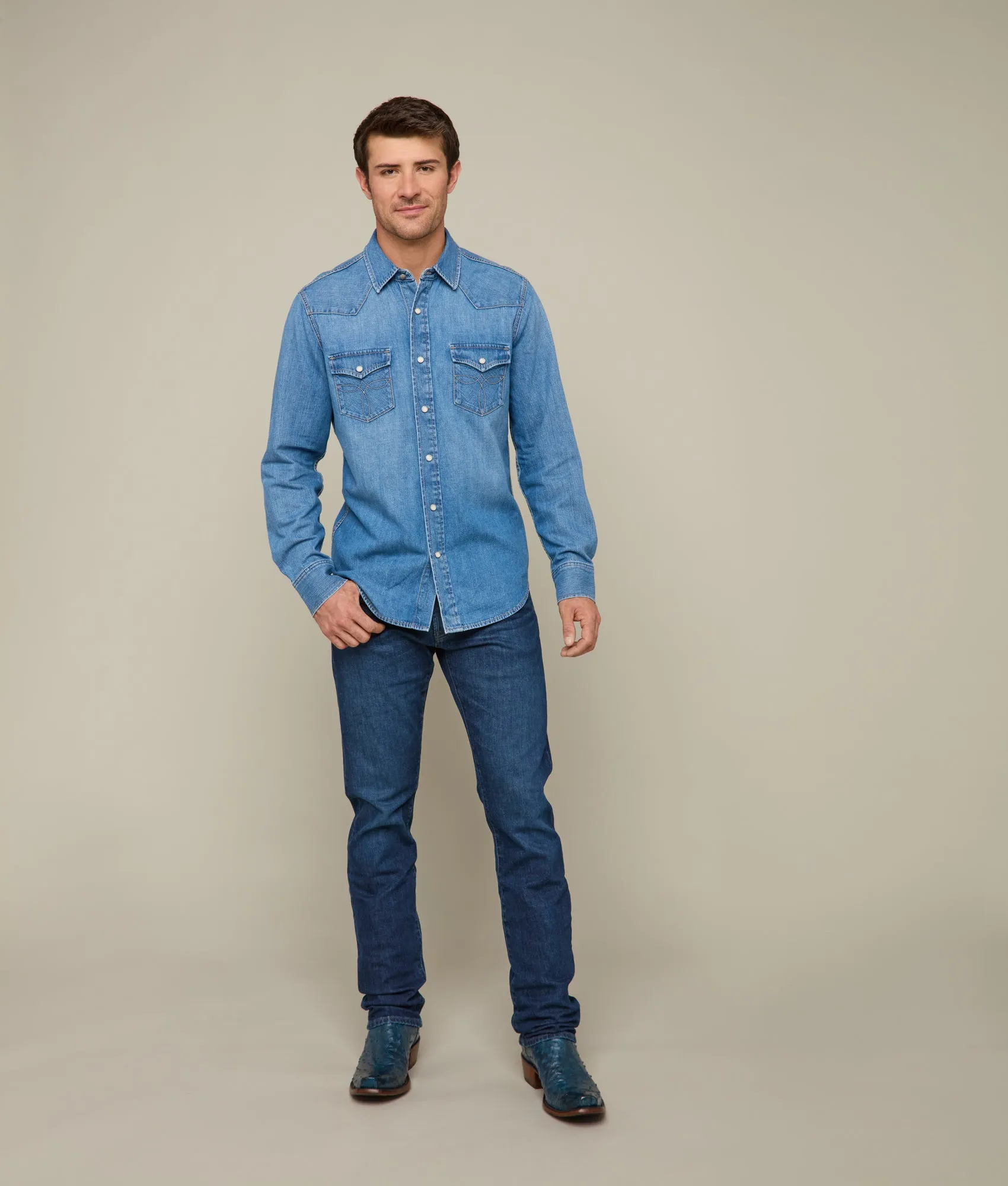 Jacob Men's Shirt :: Lone Star Blue