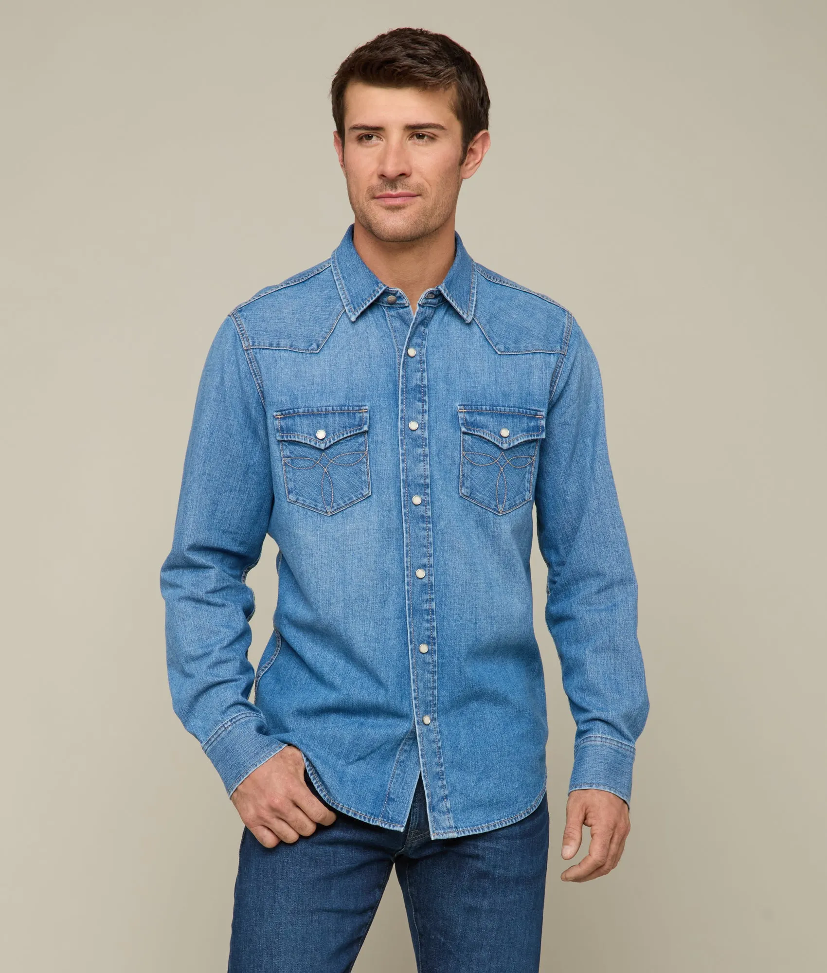 Jacob Men's Shirt :: Lone Star Blue