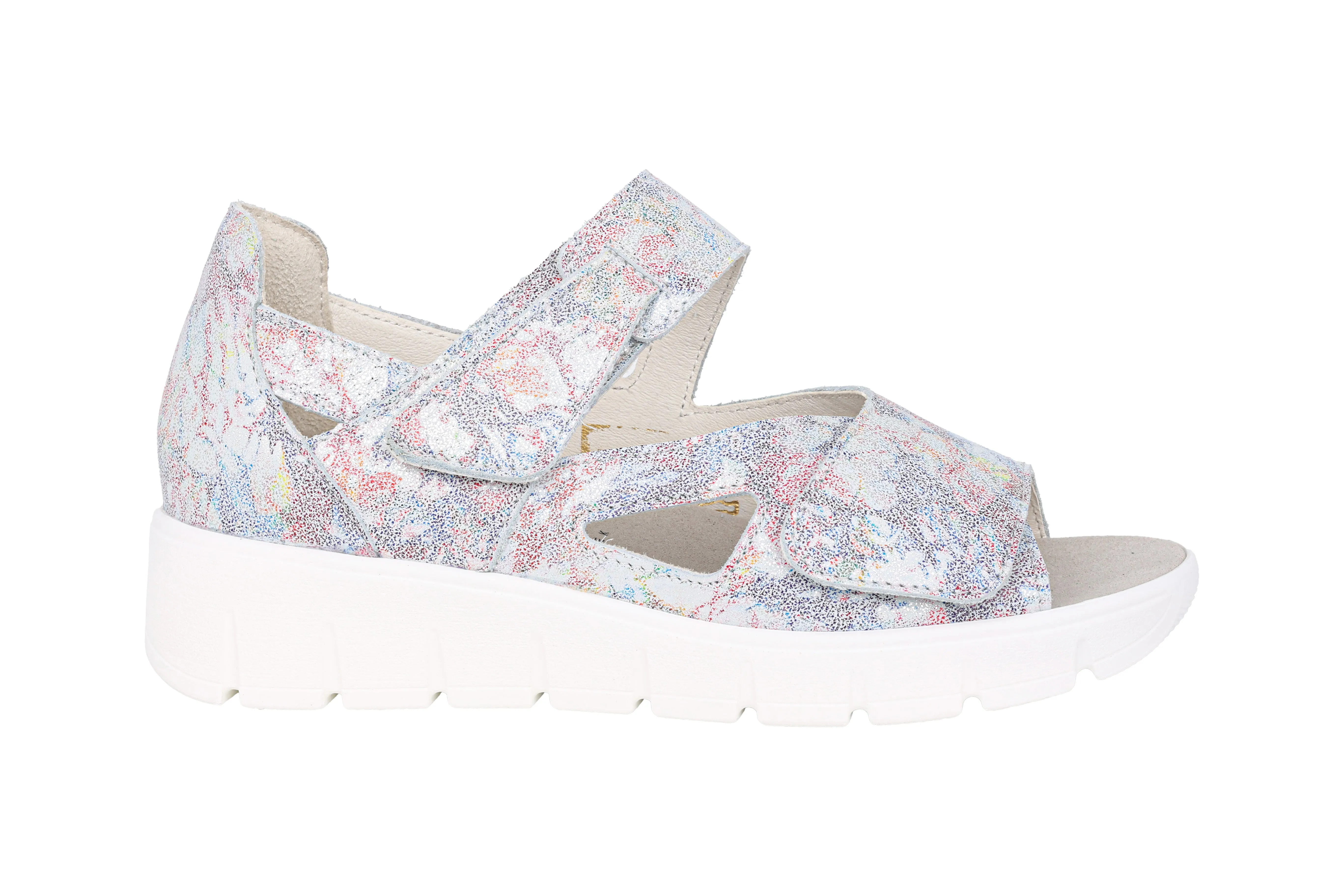 'K-Adea' women's wide fit (K) sandal - multicolour