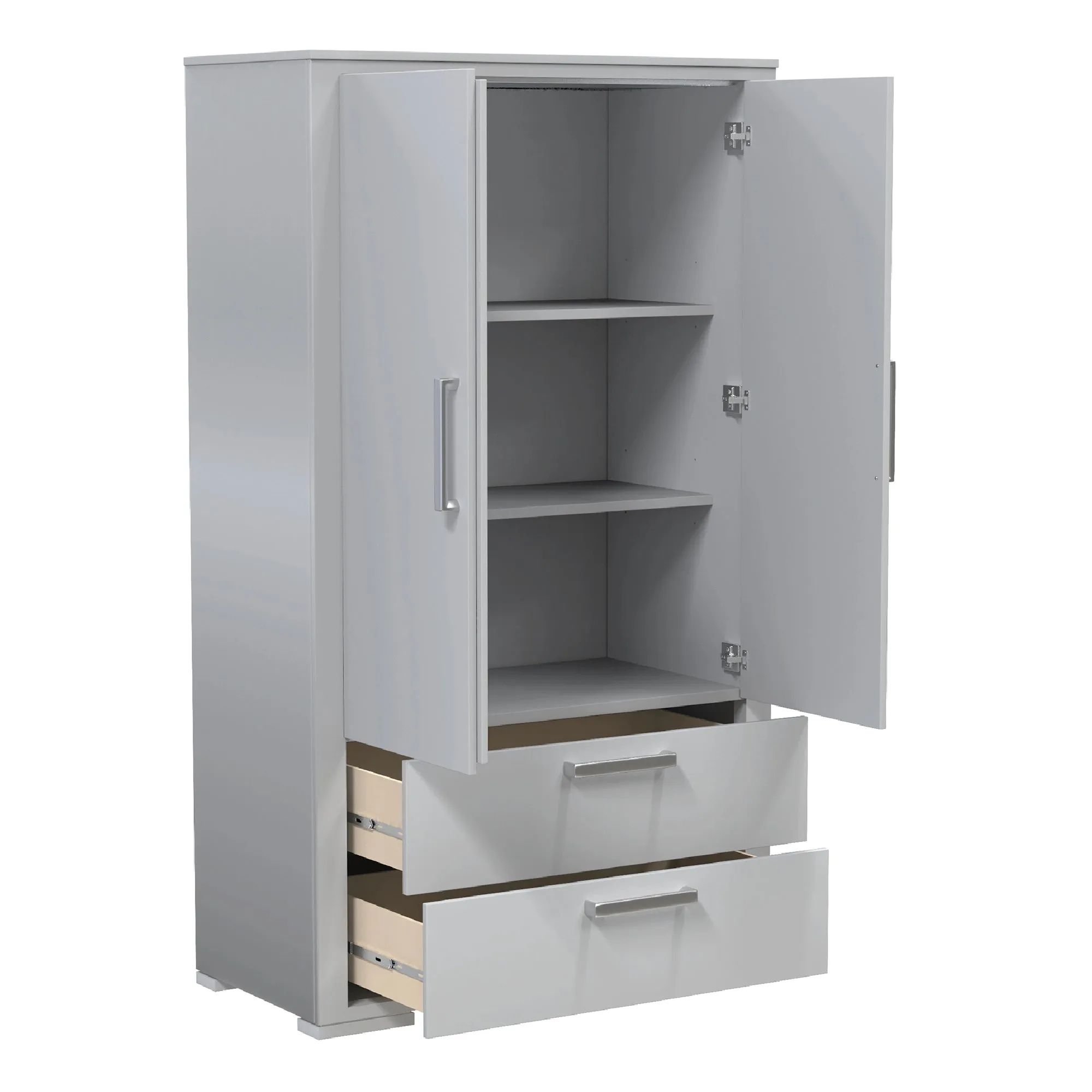 Karlstad Wardrobe - Light Gray