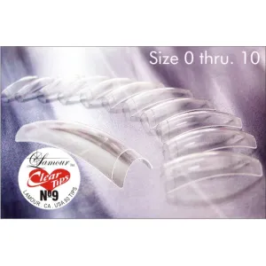 KM - French Cover Clear Tips 50pc