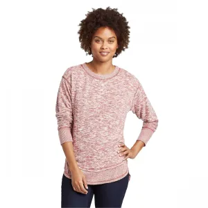 Knox Rose Women's Crewneck Marled Cozy Sweatshirt
