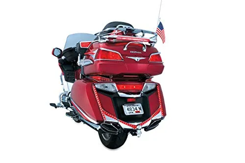 Kuryakyn 3236 Motorcycle Lighting Accessory: Rear Fender Tip LED Running/Brake Light with Red Lens for 2012-17 Honda Gold Wing GL1800 & F6B Motorcycles, Chrome