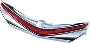 Kuryakyn 3236 Motorcycle Lighting Accessory: Rear Fender Tip LED Running/Brake Light with Red Lens for 2012-17 Honda Gold Wing GL1800 & F6B Motorcycles, Chrome