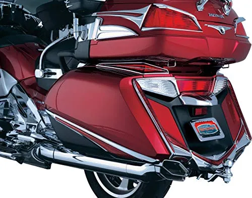 Kuryakyn 3236 Motorcycle Lighting Accessory: Rear Fender Tip LED Running/Brake Light with Red Lens for 2012-17 Honda Gold Wing GL1800 & F6B Motorcycles, Chrome