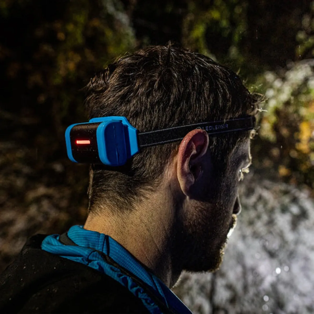 Ledlenser NEO9R Running Headtorch with Chest Strap - Grey-Black