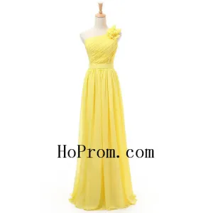 Light Yellow Prom Dress,One Shoulder Prom Dresses,Evening Dress