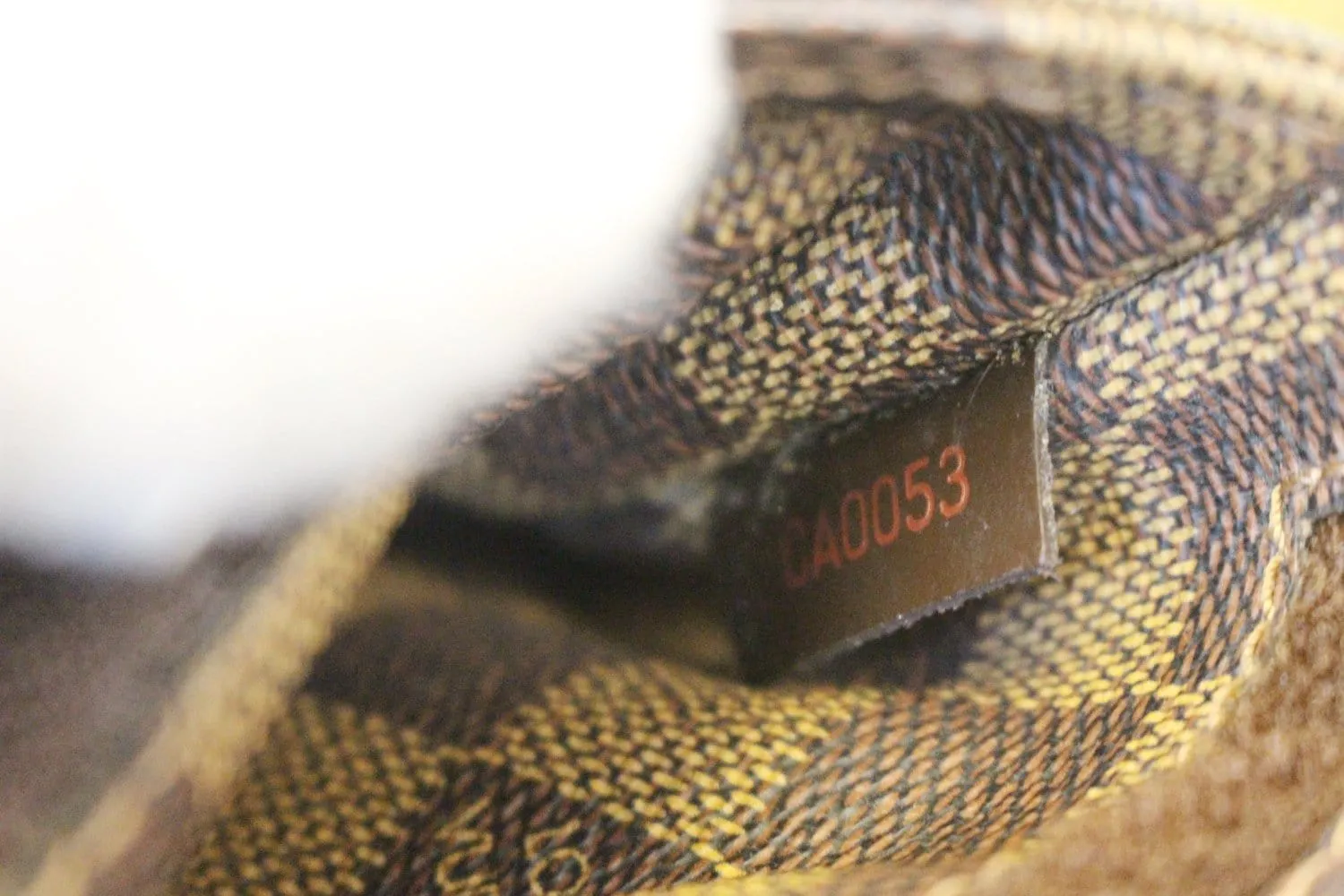 LOUIS VUITTON Damier Ebene Geronimos Brown Hip Bag