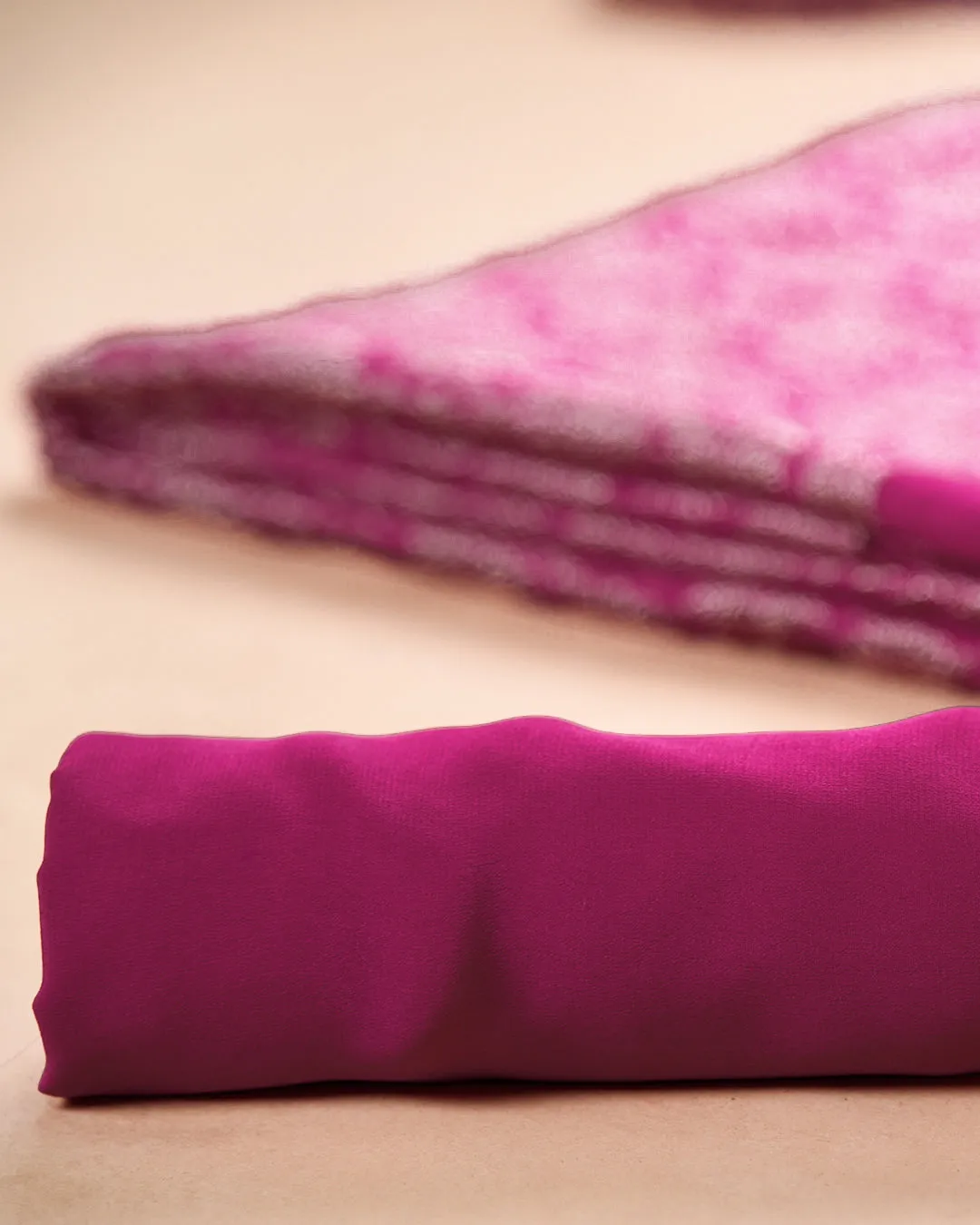 Magenta Handloom Silk Banarasi Woven Unstitched Suit Fabric Set With Handloom Silk Woven Dupatta