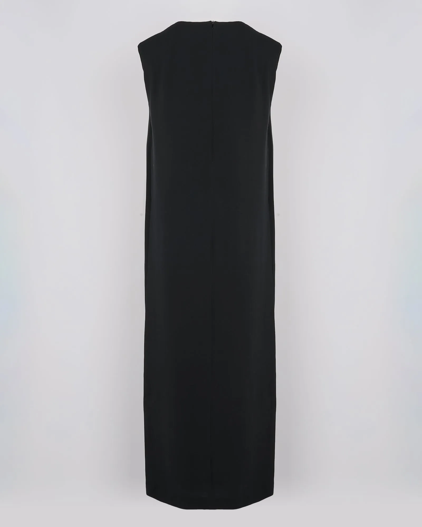 Maxi dress in silk crepe