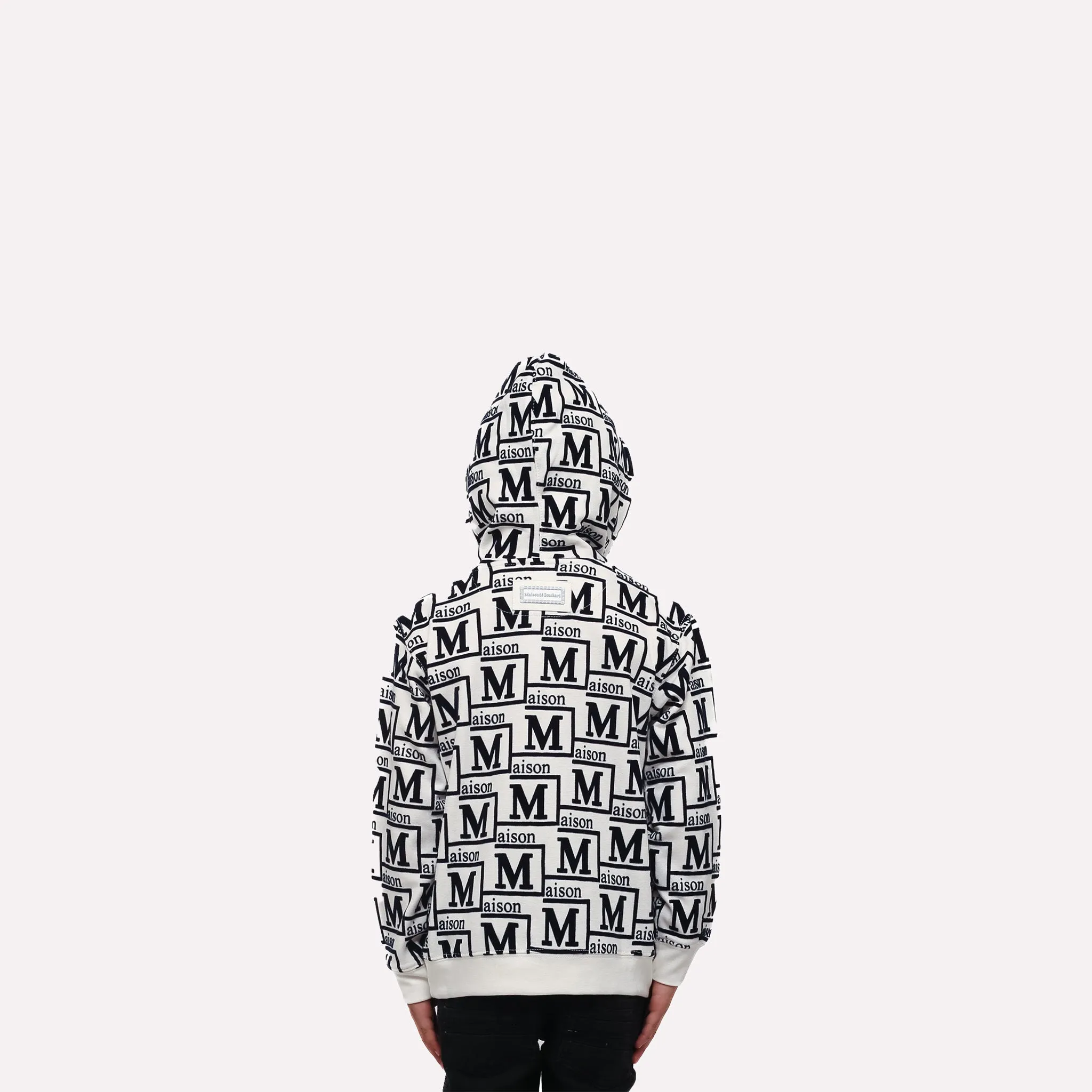 MDB Couture Kids Woven Monogram Hoodie Sweatshirt
