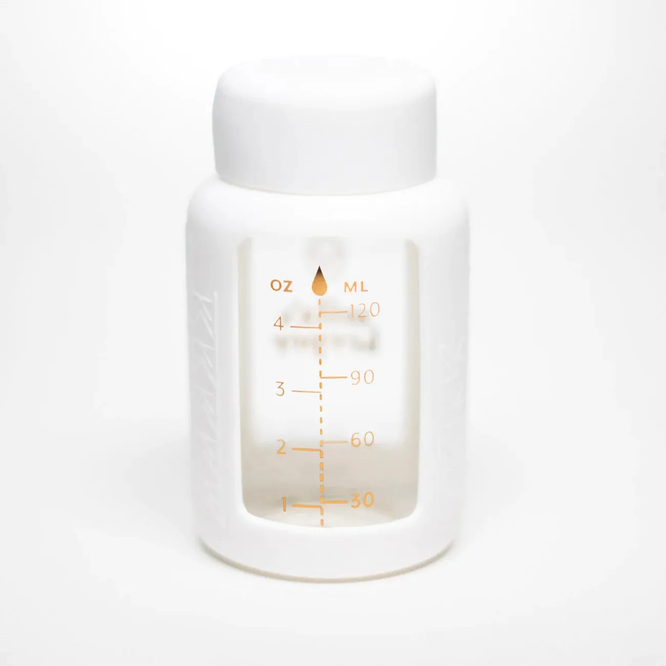 Mila's Keeper Glass Breast Milk Storage Bottles - Standard - Aspen White