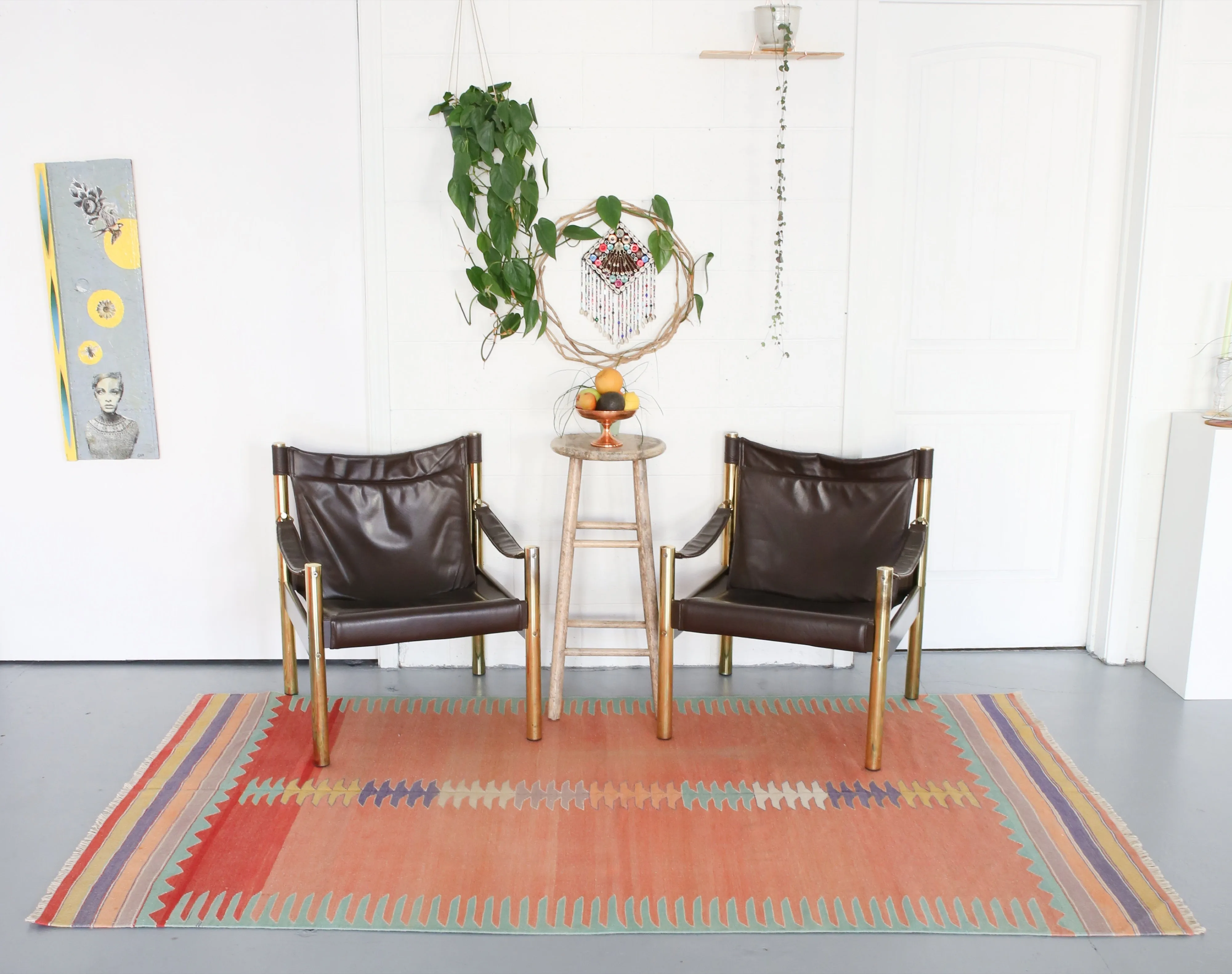 Old Bodrum Bos Kilim 4.8x8ft