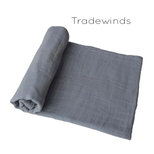 Organic Cotton Muslin Swaddle Blanket