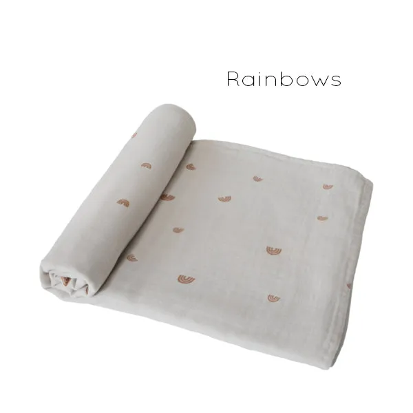 Organic Cotton Muslin Swaddle Blanket