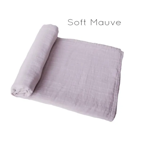 Organic Cotton Muslin Swaddle Blanket