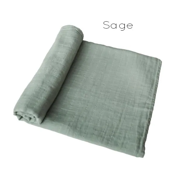 Organic Cotton Muslin Swaddle Blanket